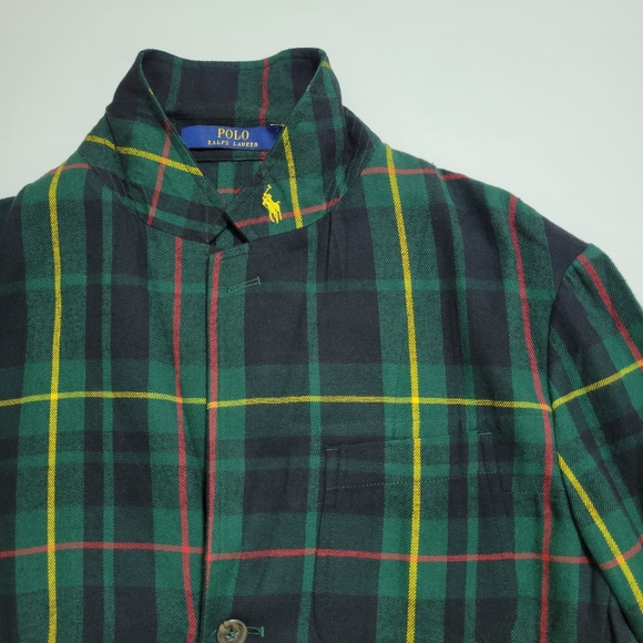 Polo Ralph Lauren Men's Green Plaid soft blazer - Picture 2 of 8